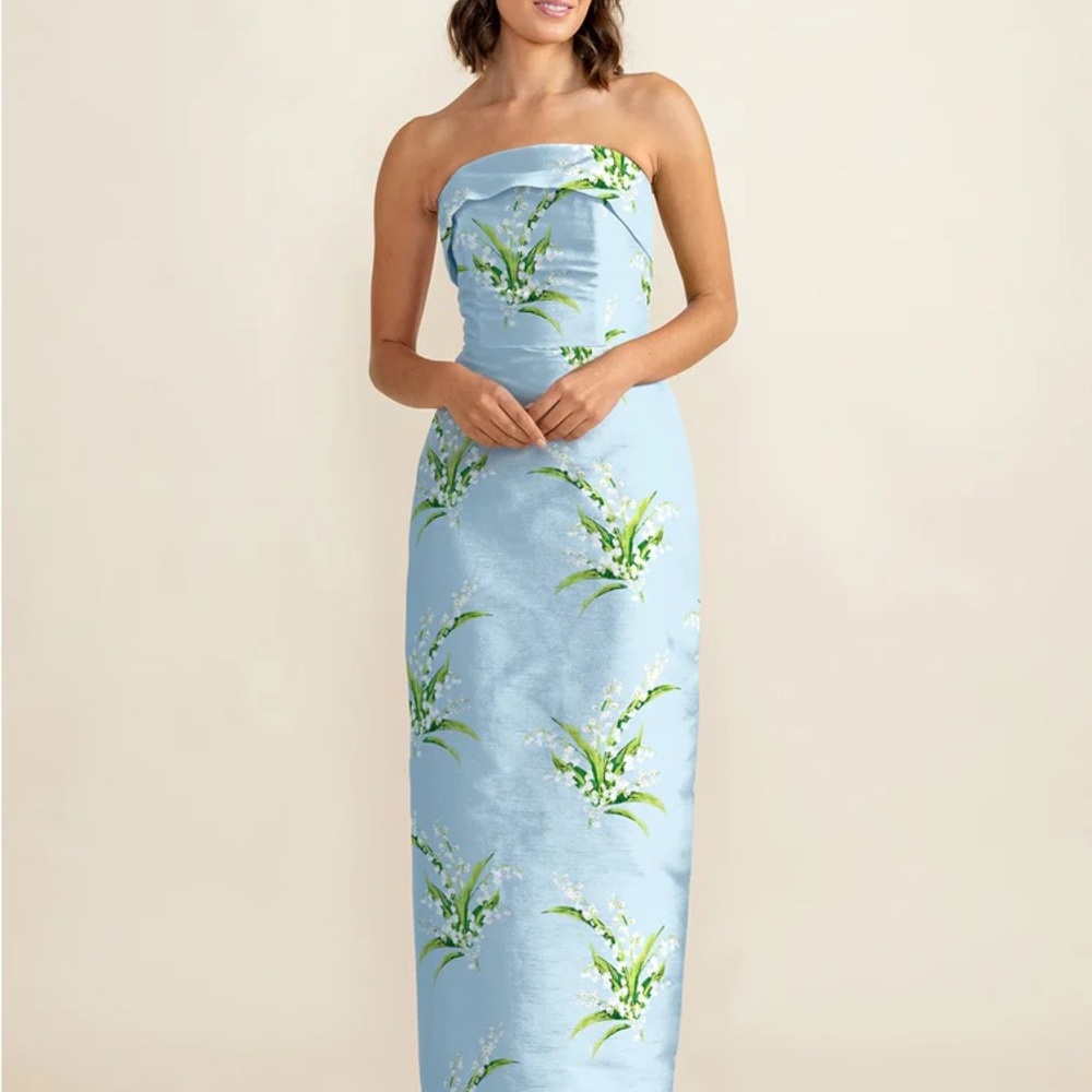 LulaKate Eva Lily of the Valley Jacquard Powder Blue